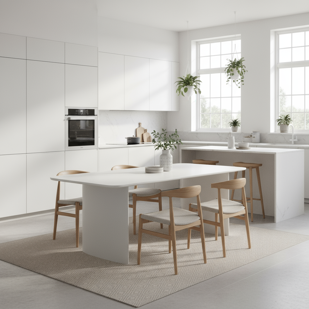 Eettafel Jade Recht wit