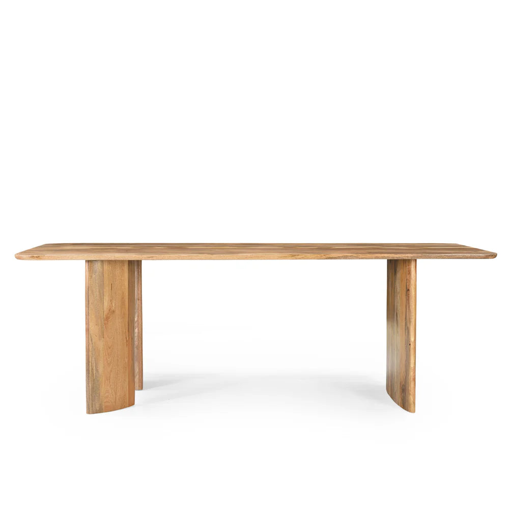 Eettafel Jade recht bruin