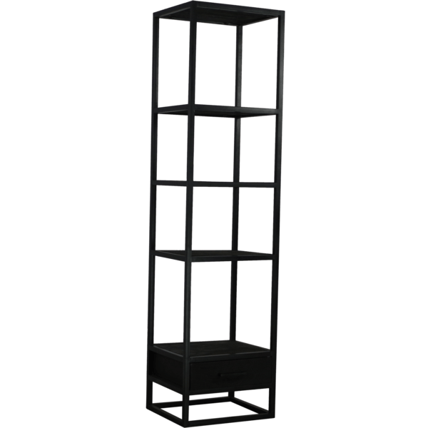 Dex boekenkast 1 lade zwart