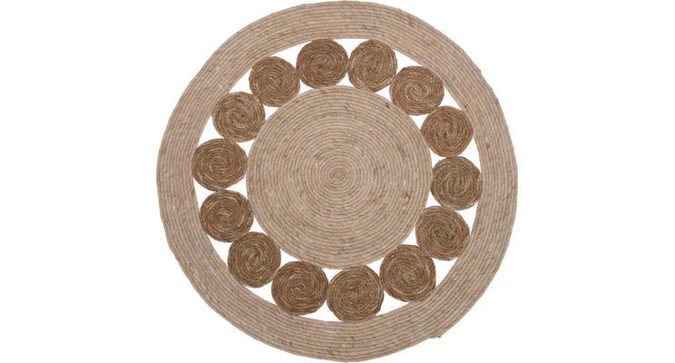 Vloerkleed gevlochten rond OP=OP