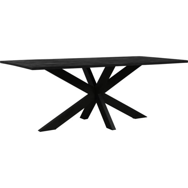 Eettafel zwart recht