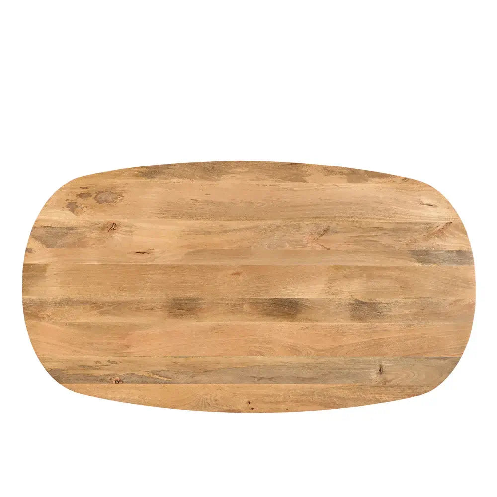 Eettafel Deens Runa + houten onderstel